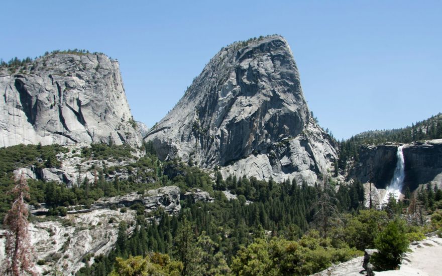 View from the Mist Trail in Yosemite National Park