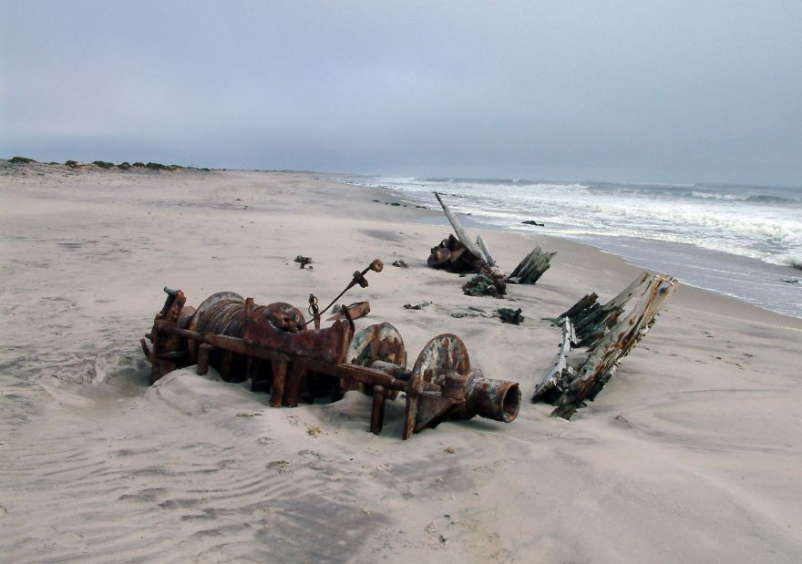 Ship wreck at the Skeleton Coast